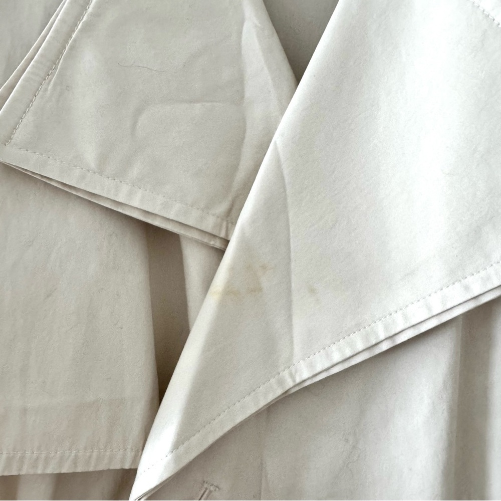 Banana Republic Poplin Trench Coat in Ivory Size XS - Picture 7 of 7